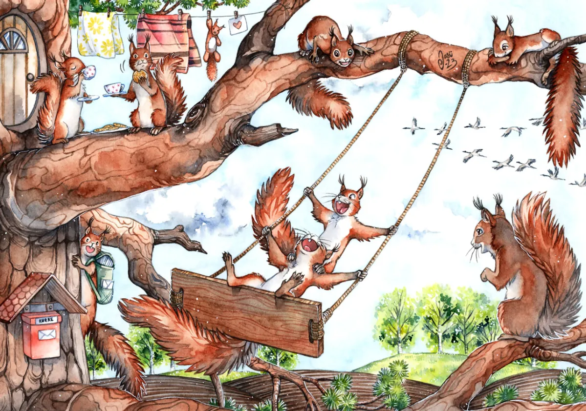 Original Painting - The Swing