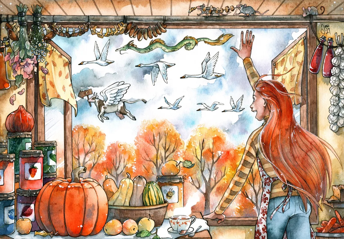 Original Painting - Farewell to Summer