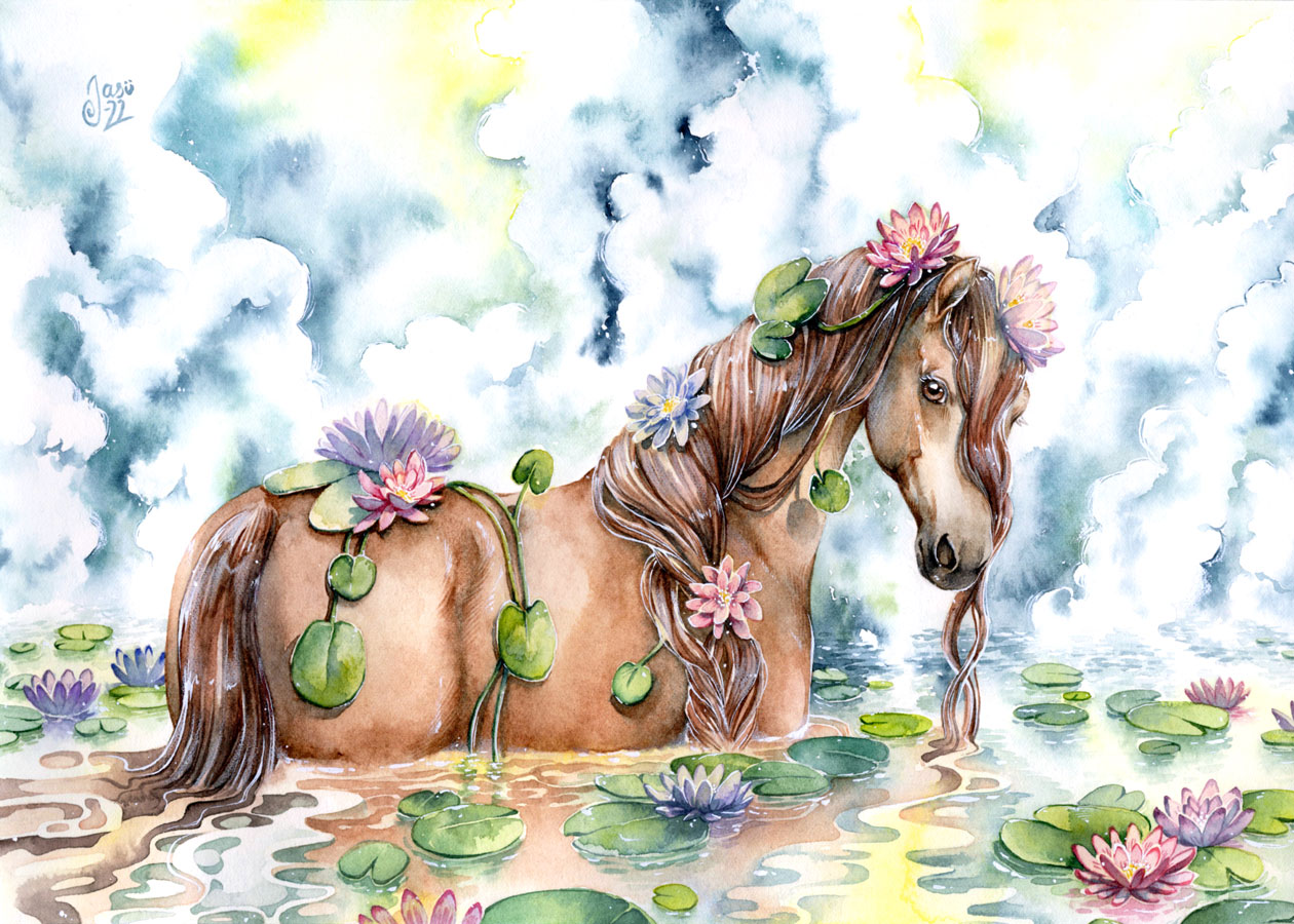 Original Painting - Lily Pond