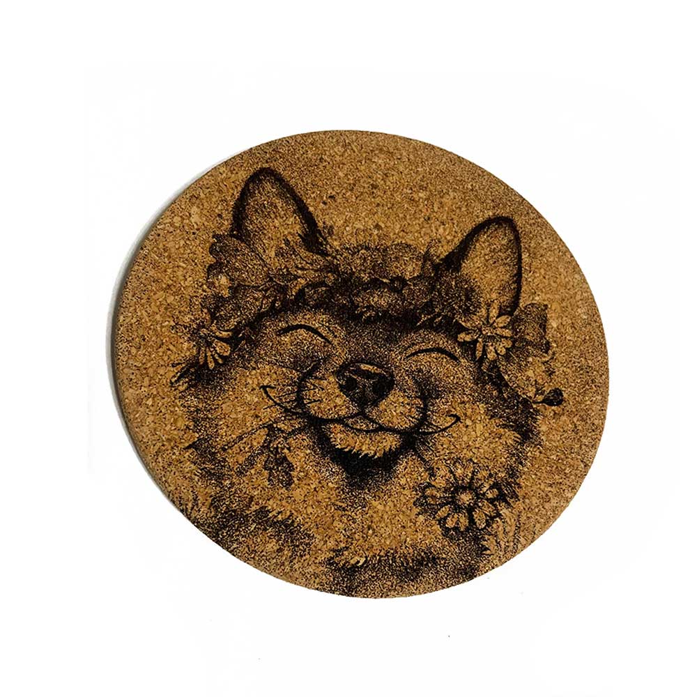 Cork Coaster - Midsummer Fox 