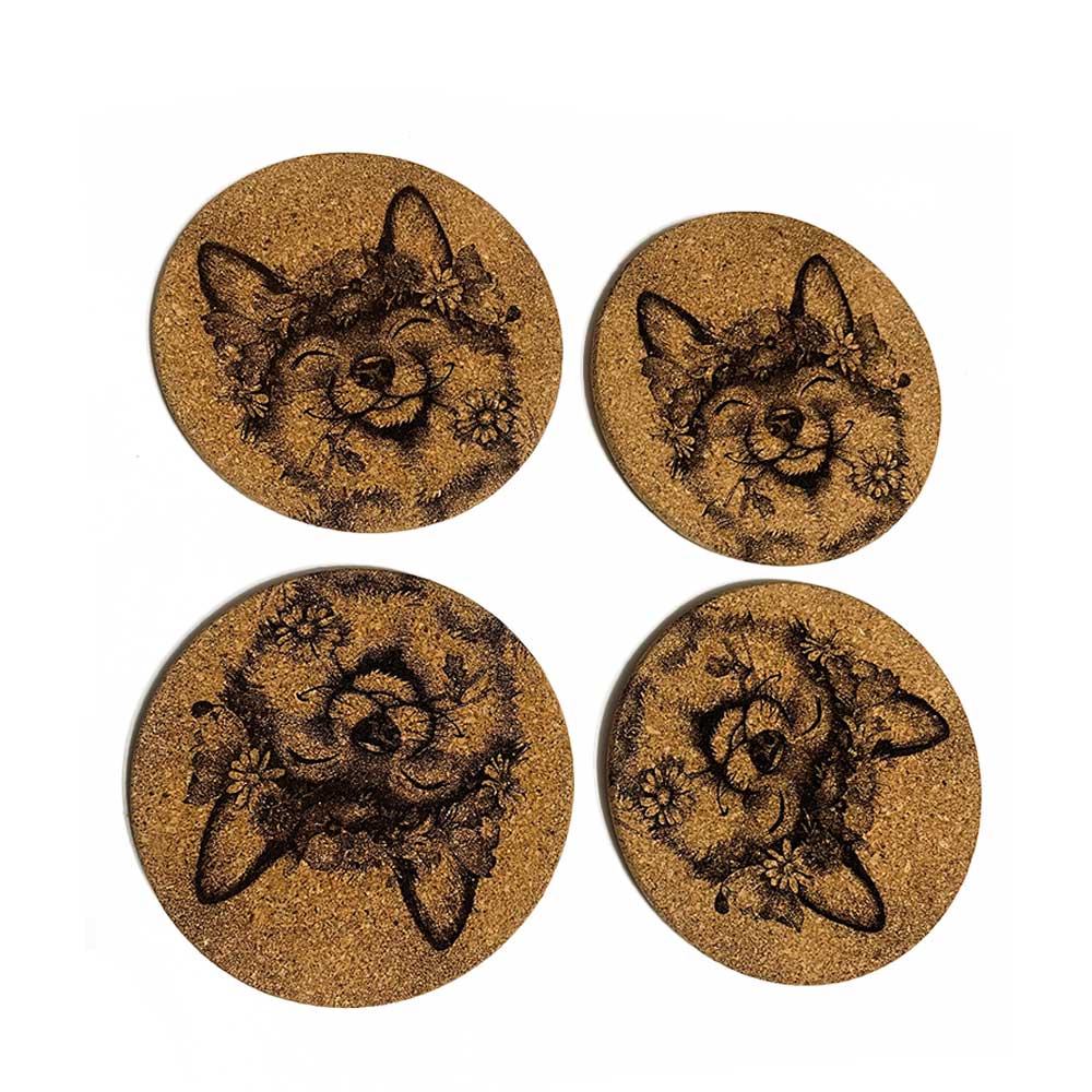 Cork Coaster - Midsummer Fox 