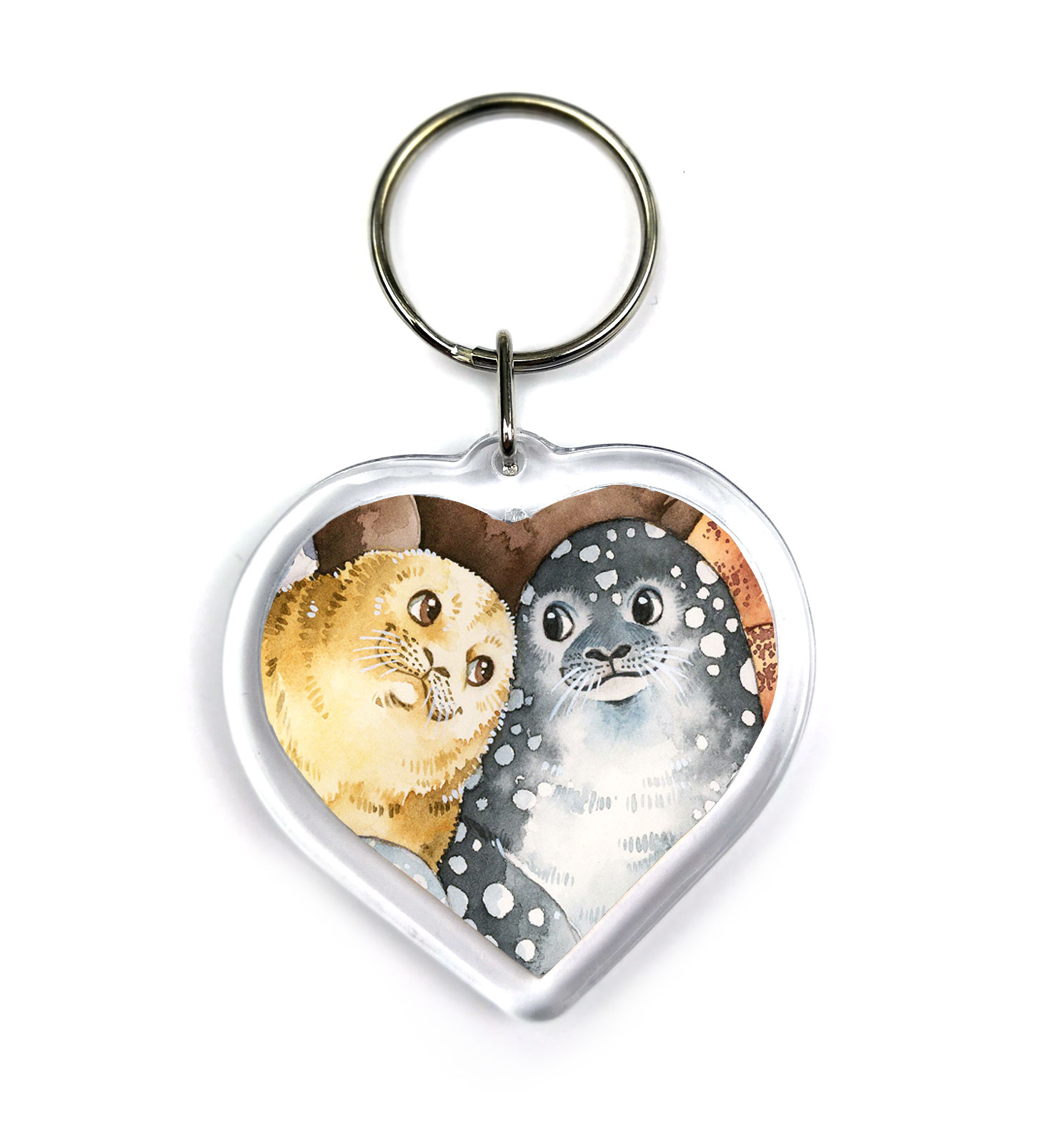 Keychain - Seals in Love