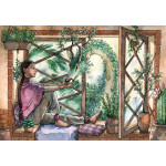 Original Painting - A Girl and Her Dragon