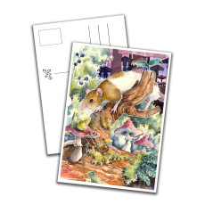 Card - Rat Sniffing a Snail