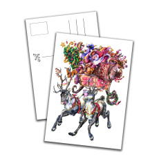 Card - Santa Claus & Co. with White Background