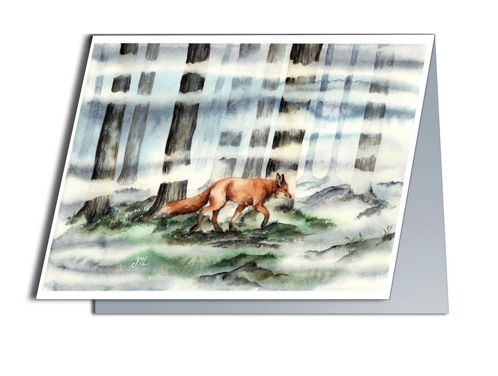 Fox in a Misty Forest - photo 2