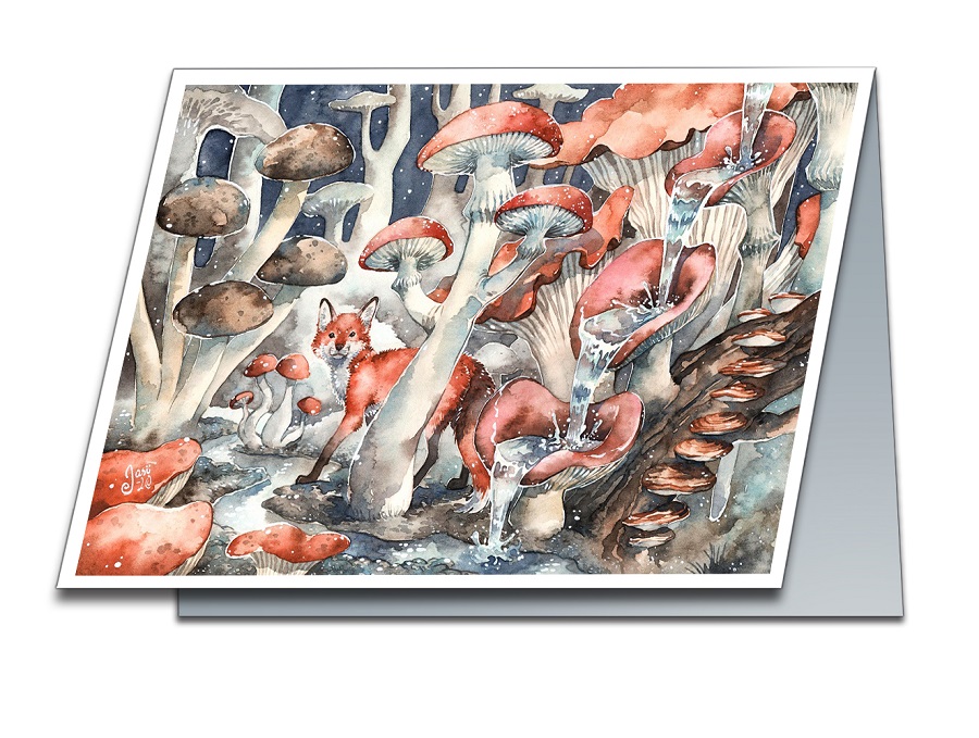Fox in a Mushroom Forest - photo 2