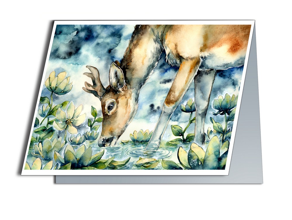 Deer at Dusk - photo 2