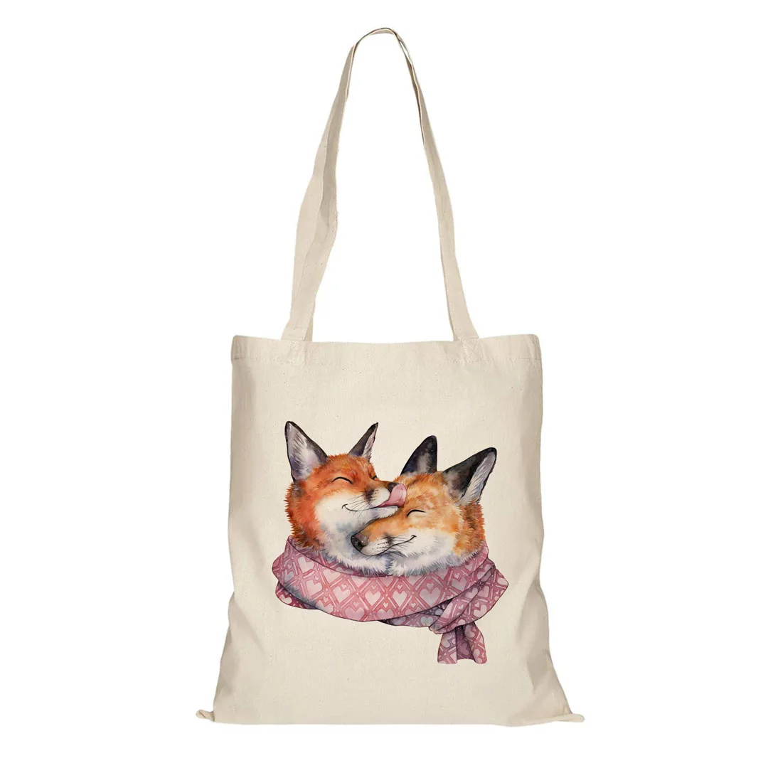 Snuggling Foxes - Big Bag