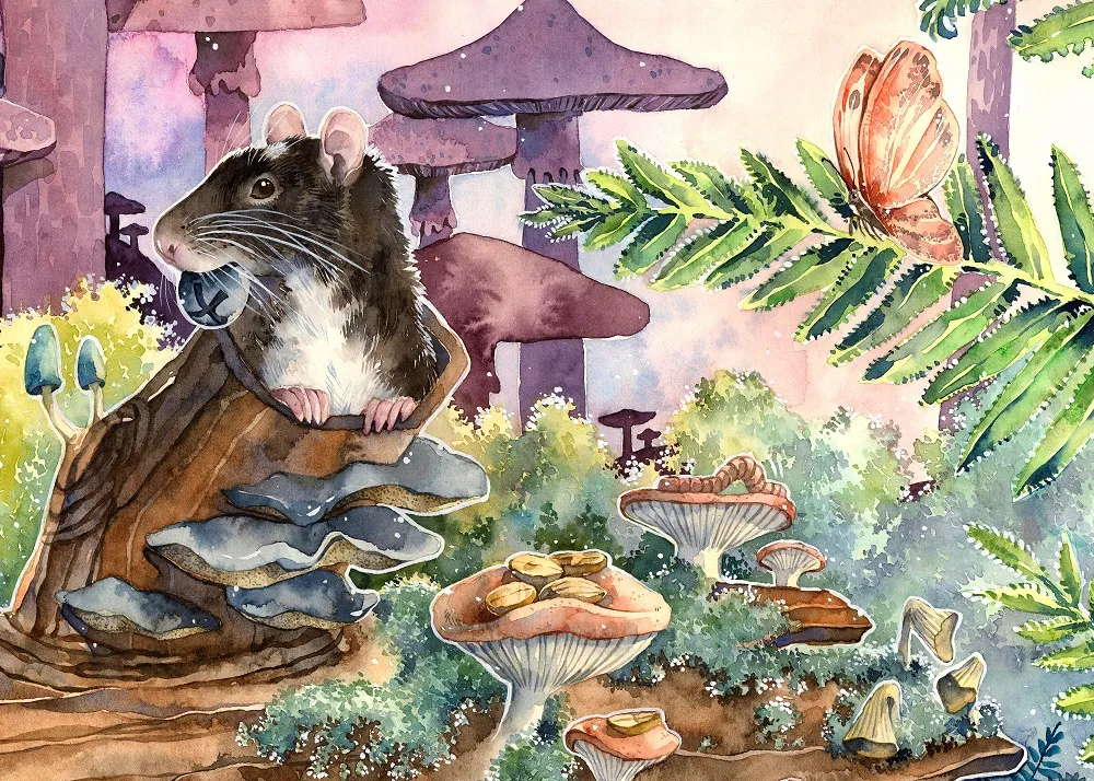 Rat with a Snack
