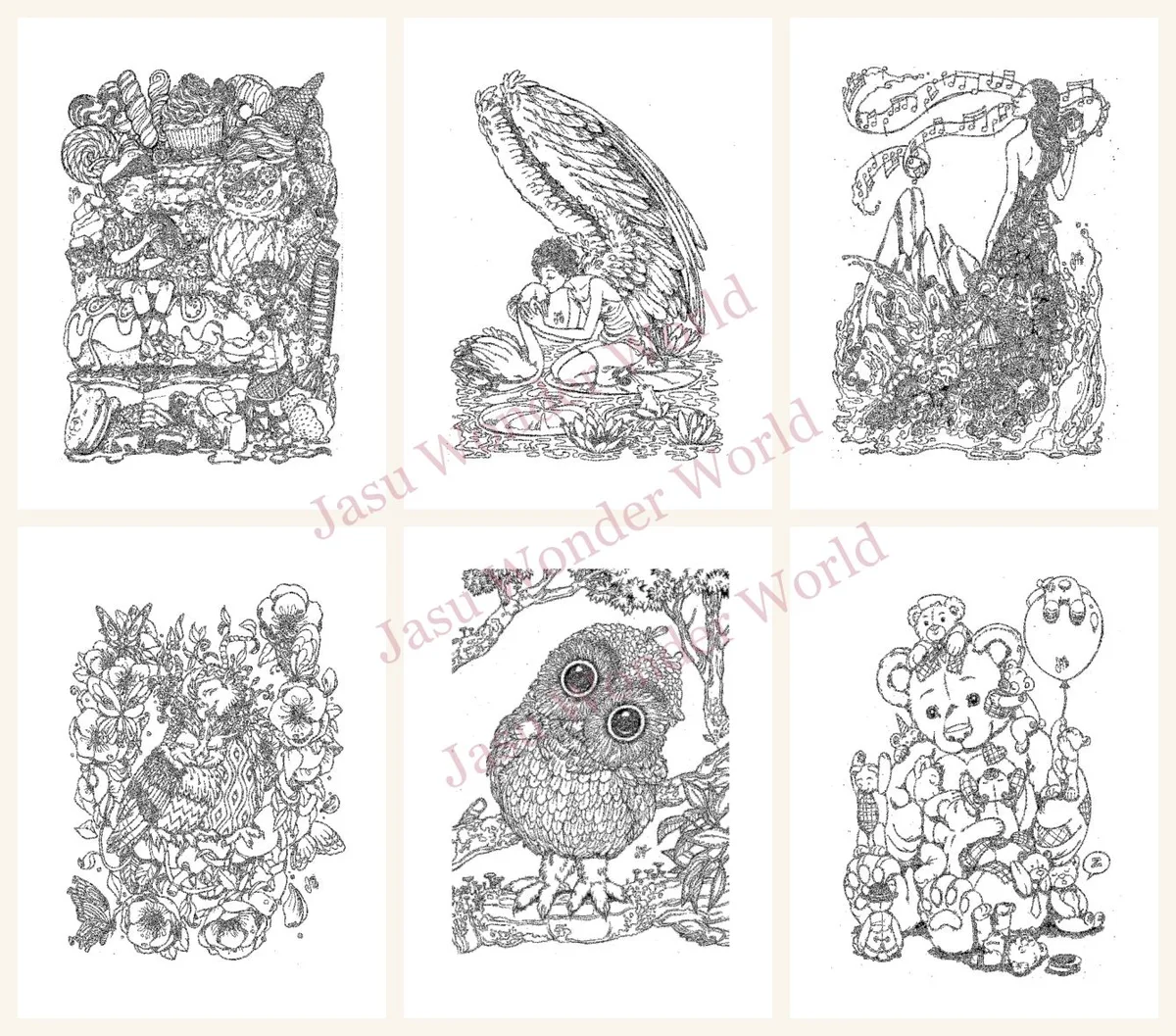 Fantasy & Nature Coloring Pages - Printable PDF (20 pages) - photo 2