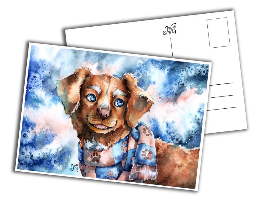 Dog with a Scarf
