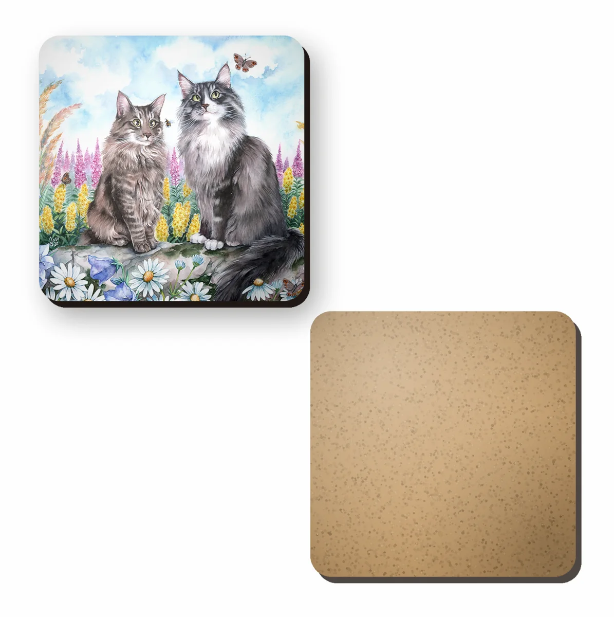 Two Cats in a Meadow - photo 3