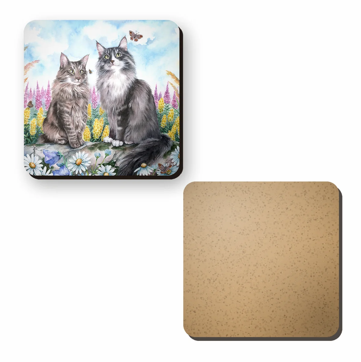 Two Cats in a Meadow - photo 2