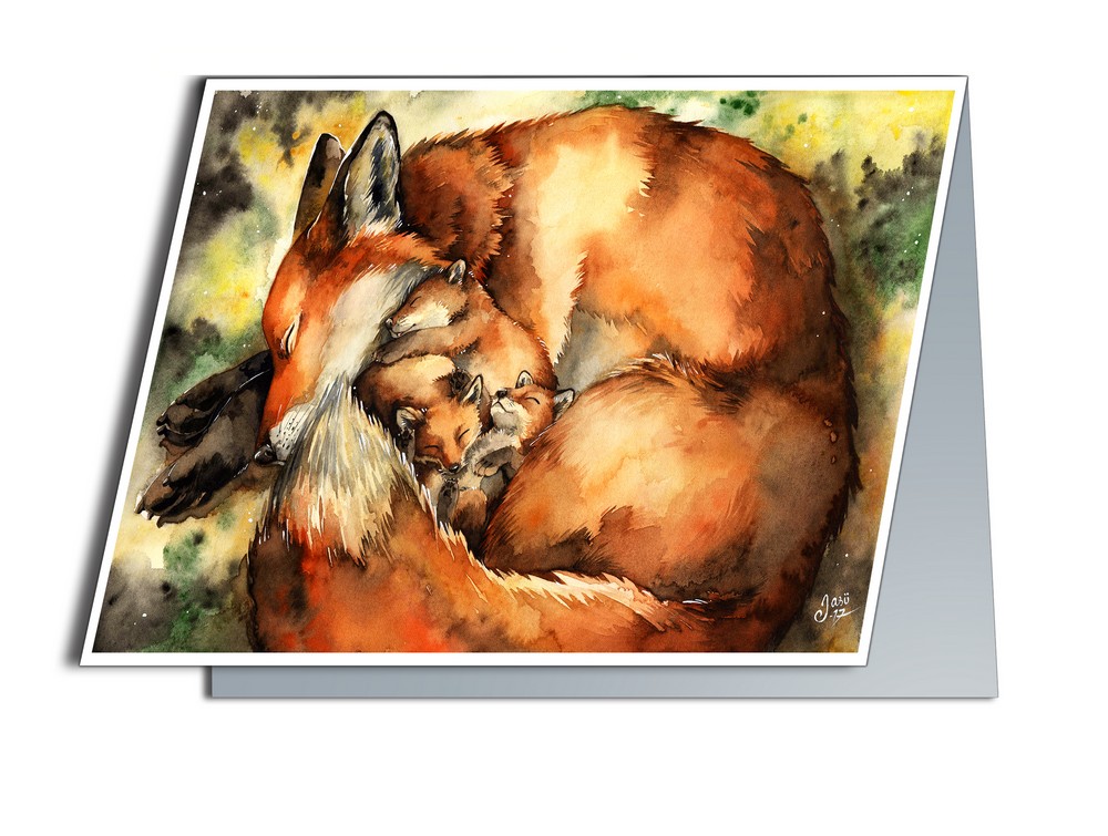 Mother Fox with Pups - photo 2