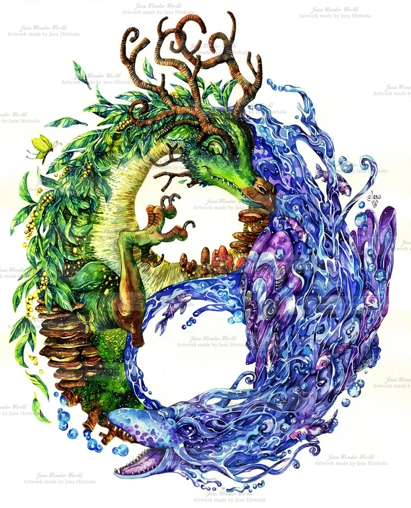 Yin & Yang Dragons
